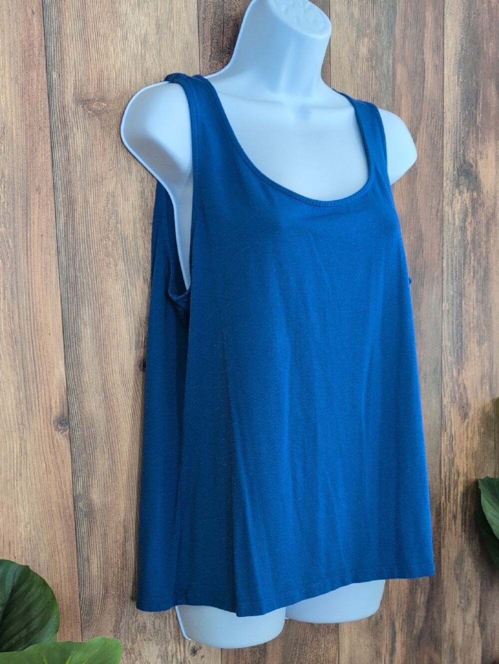 Talbots Deep Navy Scoop Neck Tank Top XL              W362